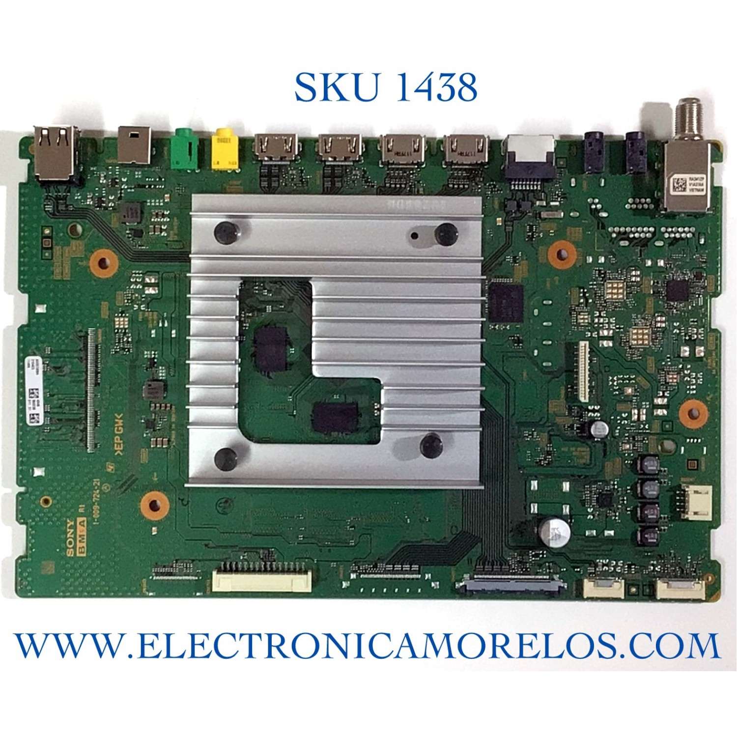 MAIN PARA TV SONY NUMERO DE PARTE A-5027-308-A / 1-009-724-21 / A5027308A / PANEL YSBM055CNO11 / NUMERO DE DISPLAYH V550QUB-N5M / MODELO KD-55X80J / KD55X80J